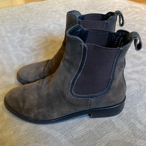 Thursday Boot Company Duchess dark olive brown suede chelsea boots Size 5.5 - Picture 2 of 11